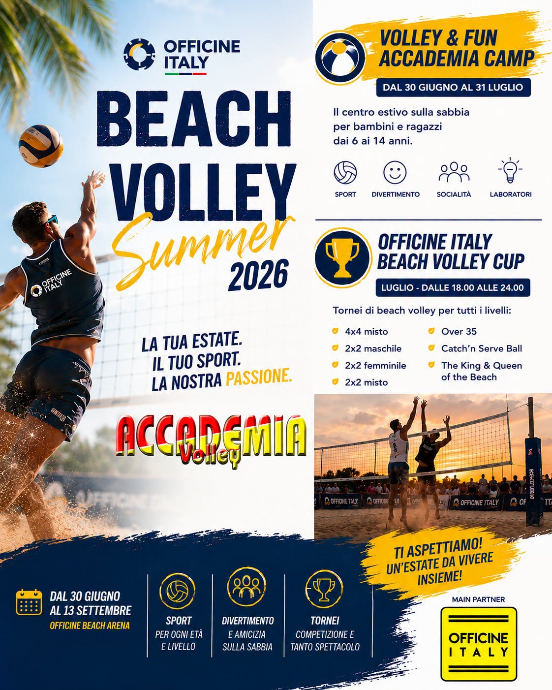 Locandina Beach Volley Summer 2026